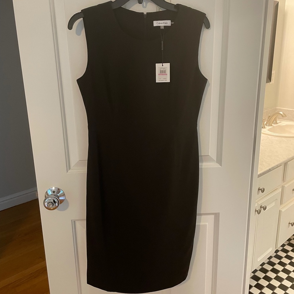 NWT Black Calvin Klein shift dress
